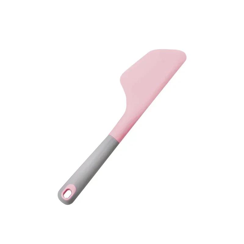 

Extra Large Silicone Cream Baking Scraper 34cm Non Stick Butter Spatula Smoother Spreader Heat Resistant Cookie Pastry Scraper рожевий