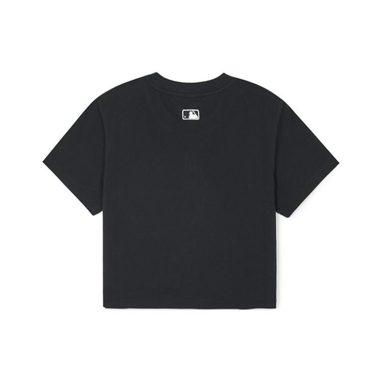 New MLB Set-in Sleeve T-Shirt Unisex Black 3FTSB0443-50BKS