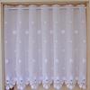 1pc Floral Embroidery Sheer Curtain Kitchen Bay Window Door Semi-shading for Home Door Decor, Coffee Curtain Without Pole