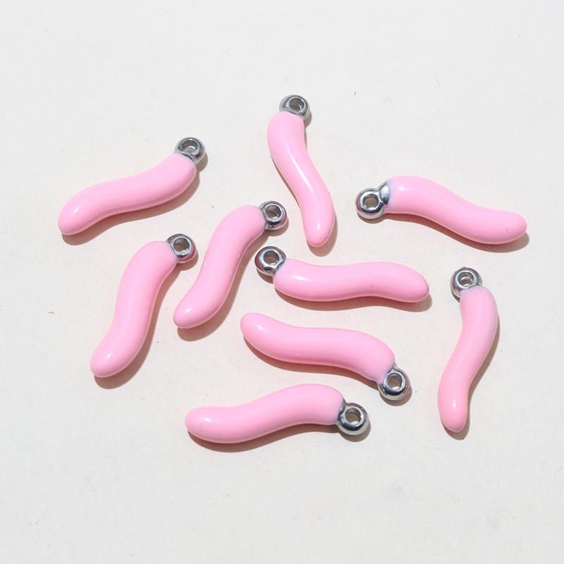 10pcs Enamel Chili Pepper Pendant Charms Stainless Steel  DIY Jewelry Making Accessories for Earrings Necklace Bracelet