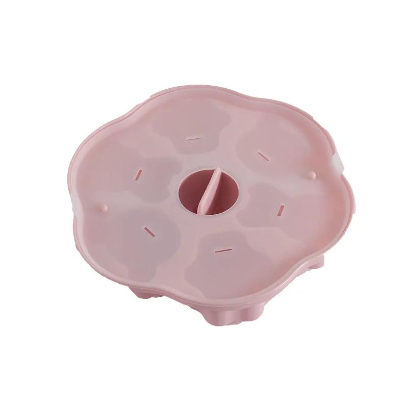 Food Grade Silicone Cartoon Steamed Cake Mold Jelly Pudding Ice Cream Mold with Covered Kitchenware Air Fryer Tools Accessories