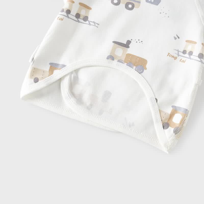 TONGTAI Baby Pure Cotton Long-Sleeve Kimono Top