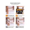 Haisidick Stainless Steel Multi-Function Corner Bracket
