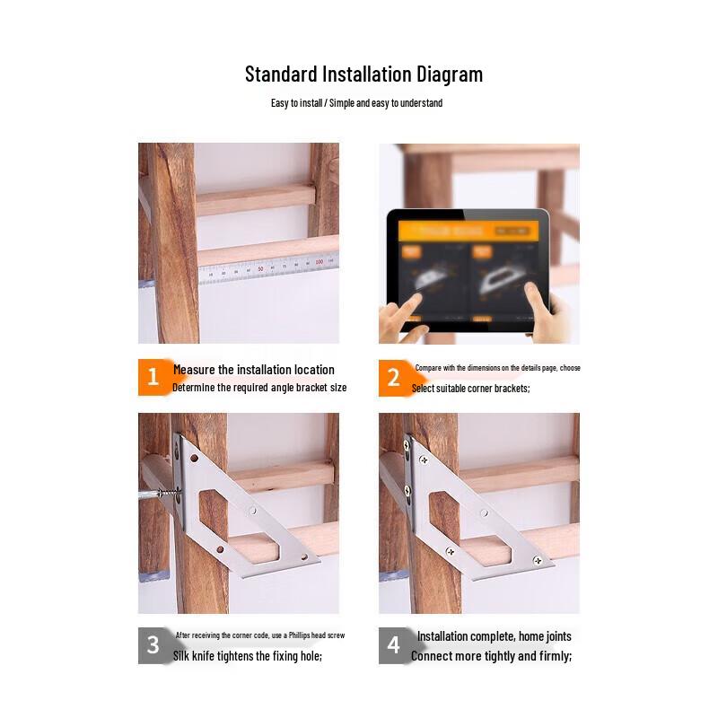 Haisidick Stainless Steel Multi-Function Corner Bracket