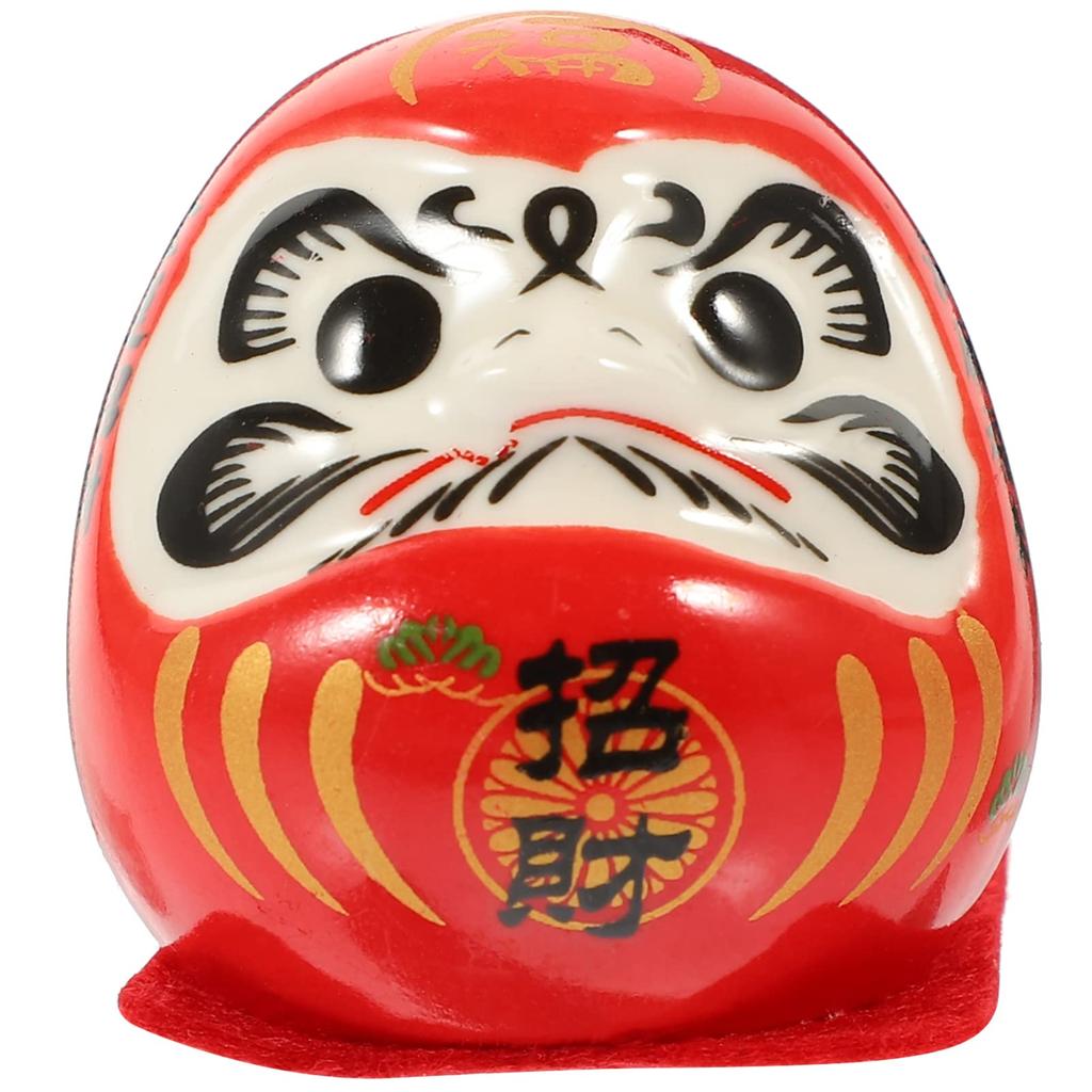 BESTOYARD Daruma Decorative Japanese Entryway New Ceramic Car Good Fortune Good Luck Protection from Table 1 Piece Figurine, Maneki-neko (Lucky Cat),