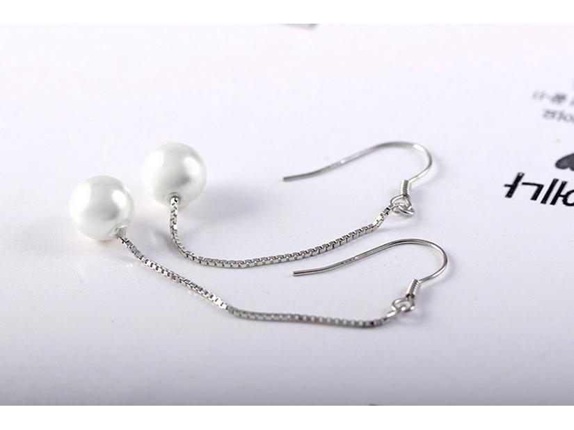 925 Silber Perlen- & Kristall-Ohrfäden: Koreanischer Modeschmuck in drei Stilen