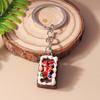 Cute Resin Simulation Food Keychain Cookies Chocolate Key Ring for Car Key Holder Handbag Pendant DIY Jewelry Gifts