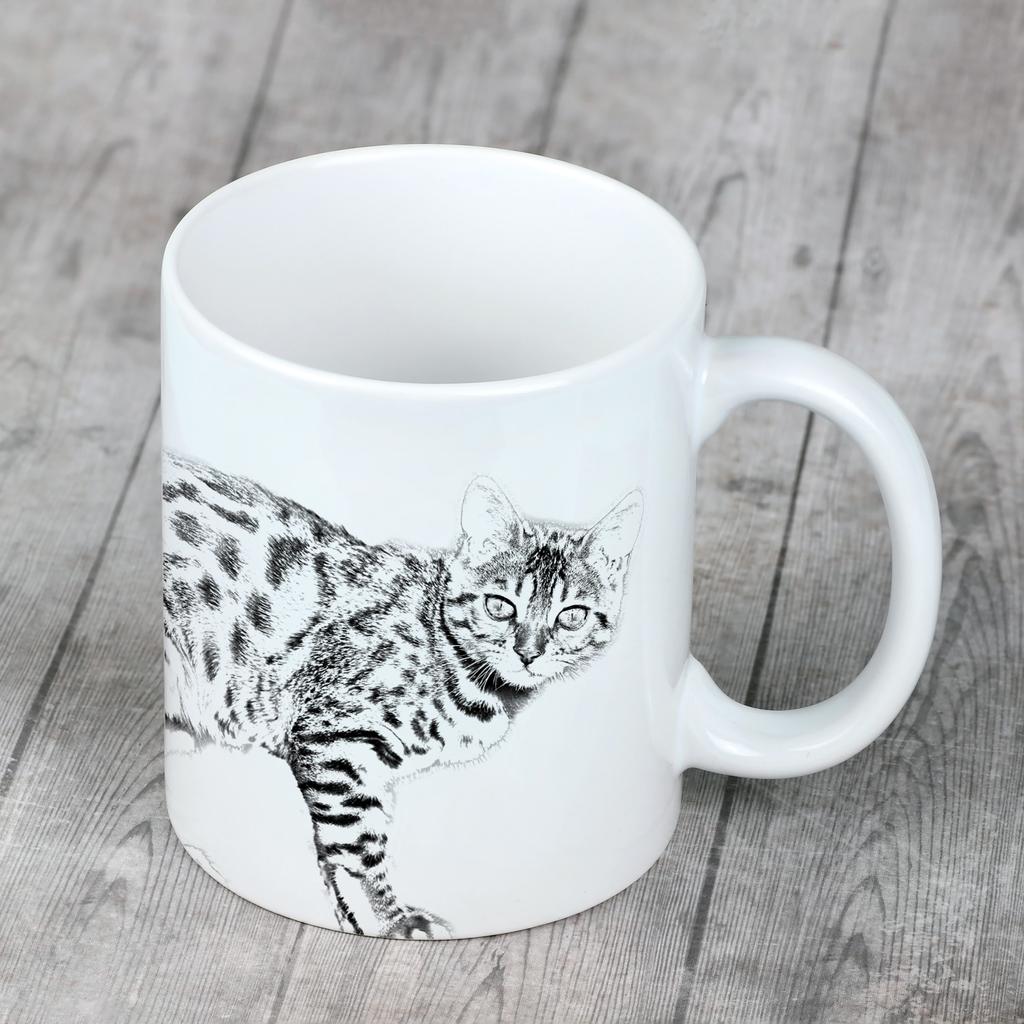 Bengal - Cat Mug, Cheerful Mug for a Dog Lover, Personalized Gift from the Art-Dog Brand