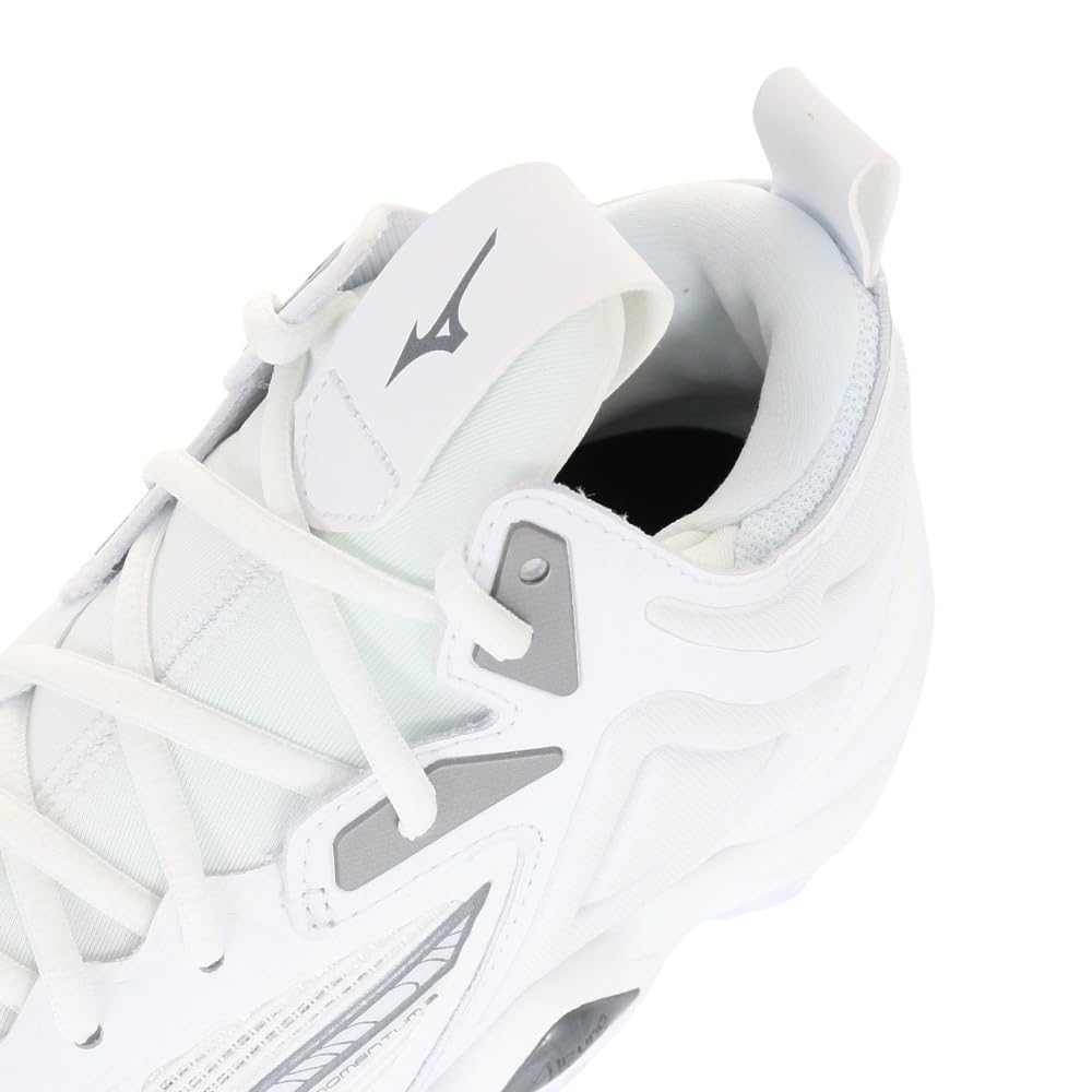 Volleyball Shoes Wave Momentum 3 MID Club Activities Indoor Wide Lightweight Indoor White X Gray X Silver Cm [Mizuno] 29.0 2.5E