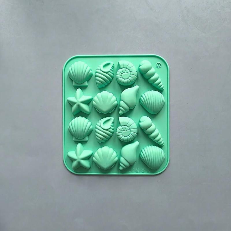 Seashell Silicone Molds, Ocean Themed Chocolate Molds,Shell,Starfish,Conch Candy Mold, Reusable For Cake Decoration,Party Treats