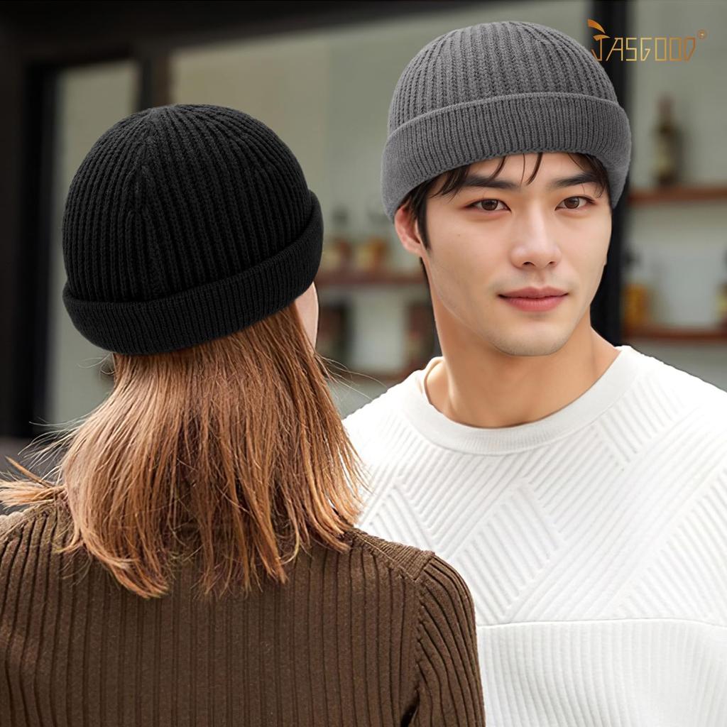 JASGOOD Knit Nylon Braided Knit Islamic Black Men's Hat, Hat, Beanie, Cap, Watch, Stylish, Women's, Unisex, Outdoor,