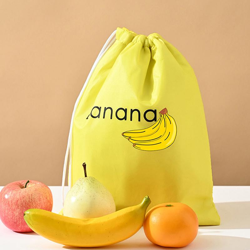 Fruit And Vegetables Storage Bag Insulated Lettuce Banana Fresh-Keeping Bundle Pocket Drawstring Banana Preserve Bag