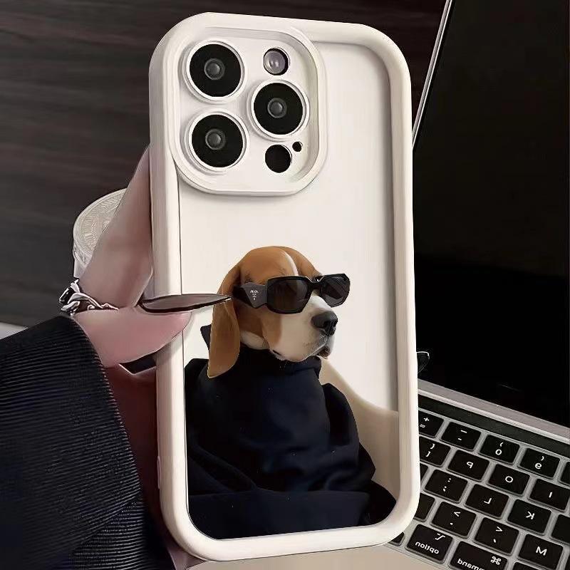Funny Puppy Dog Phone Case For iPhone 16 15 14 13 12 11 Pro Max Mini X XR XS SE20 8 7 Plus Silicone Cases Beagle Welsh Corgi