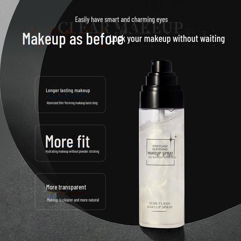 Hanlun Meiyu Galaxy Star Utrwalacz do Makijażu w Sprayu - Nawilżający, Wodoodporny, Długotrwała Pielęgnacja Makijażu.