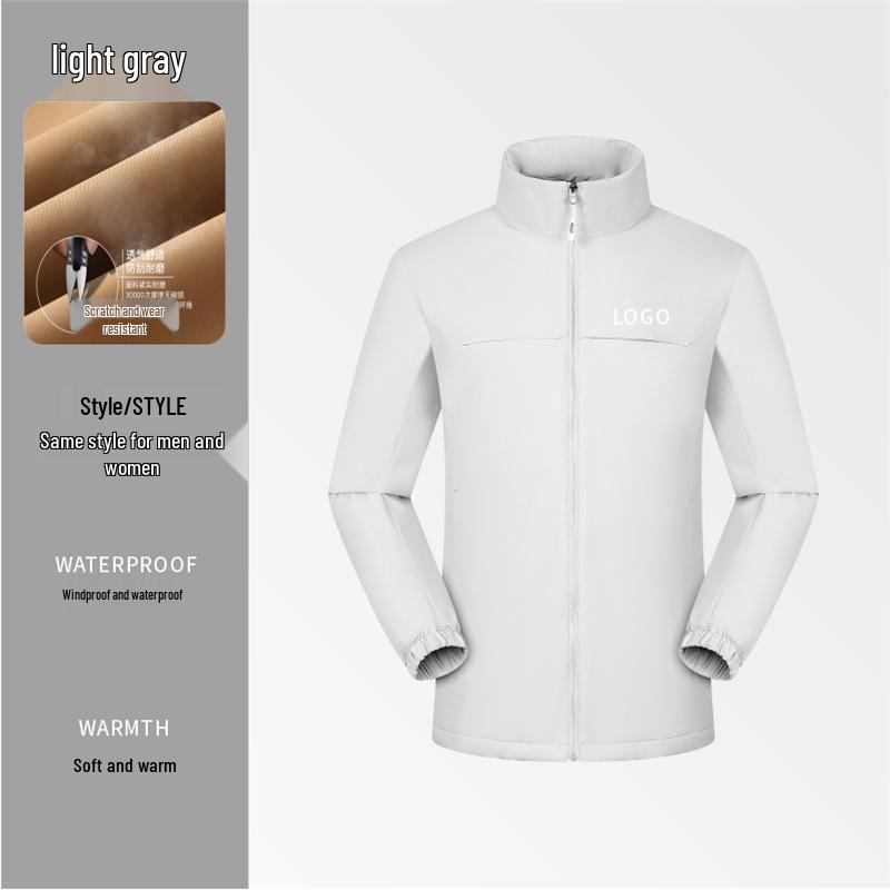 NIO Custom Logo Workwear: Down Cotton Jacket with Velvet Lining for Autumn/Winter