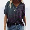 Women's T-Shirt Summer V-Neck T Shirt for Women Daily Fashion Short Sleeve Casual T-Shirt 3d Print Female Clothes