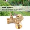 G3/4 Y Shape 2 Way Brass Hose Splitter With Water Faucet Ball Valve For Garden Greenhouse