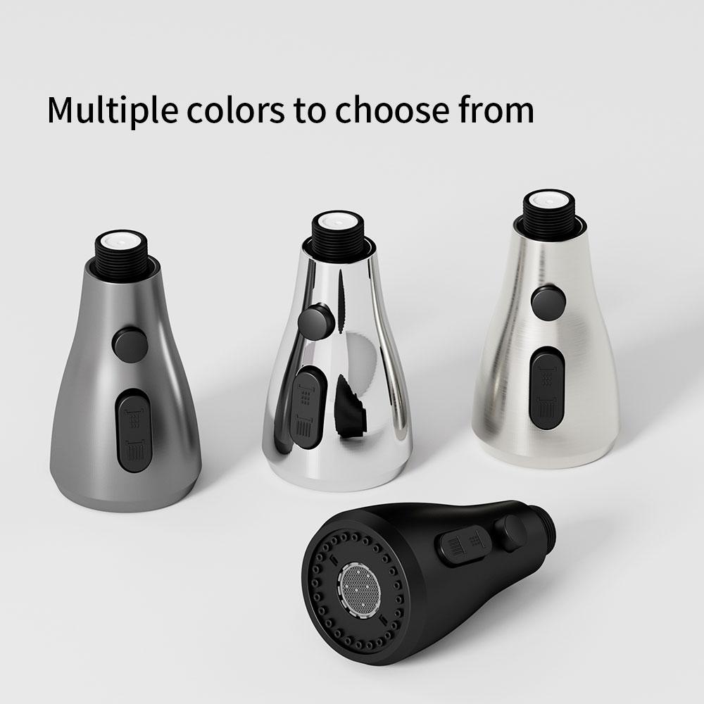 Kitchen Pull Out Faucet Sprayer Nozzle 3 Modes ABS Water Saving Bathroom Basin Sink Shower Spray Head For 1/2" Connection