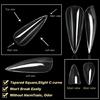Versatile Clear Gel Nail Tips Transparent Nail Extensions Great for Daily Wear