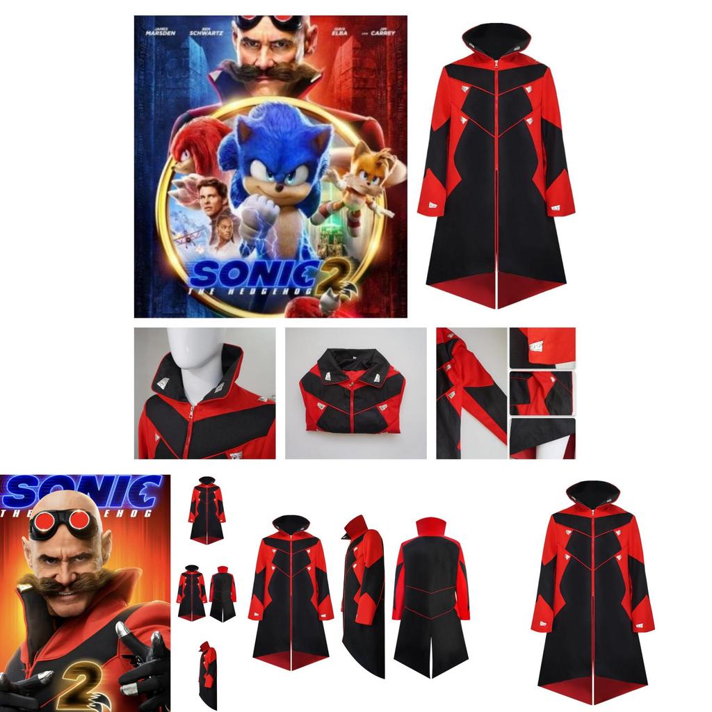 Sonic The Hedgehog Dr Egguman Costume For Halloween Cosplay