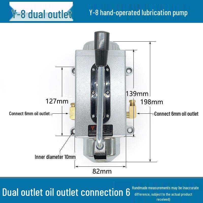 Y-8 Manual CNC Milling Machine Oil Pump: Hand Press Lubricating Pump for Punch Press and Lathe