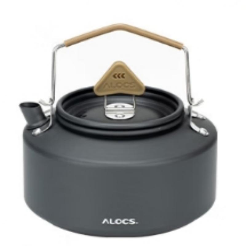 ALOCS Outdoor Camping Four-piece Windproof Cookware Set, Four-layer Hard Anodized, Suitable for camping/RV/survival