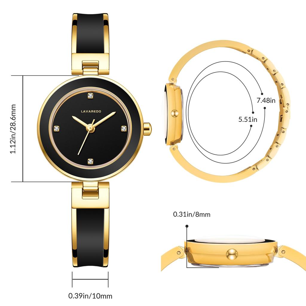 ShunkanSai Women's Waterproof Analog Bracelet Watch, Popular, Luxury, Simple, Stylish Quartz Movement, Perfect Gift