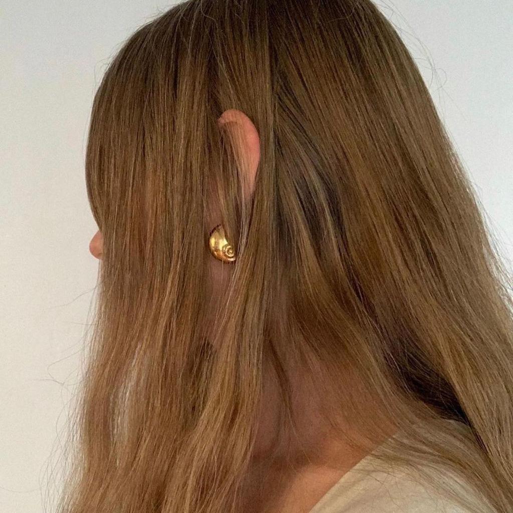 Unique Personality, Fashionable Spiral Ear Buckle Earrings, Niche Design, Simple Temperament, Trendy Style Earrings, Women