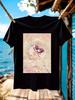 For SATURN Plus Size Casual Short Sleeve Tshirt - Anime S...