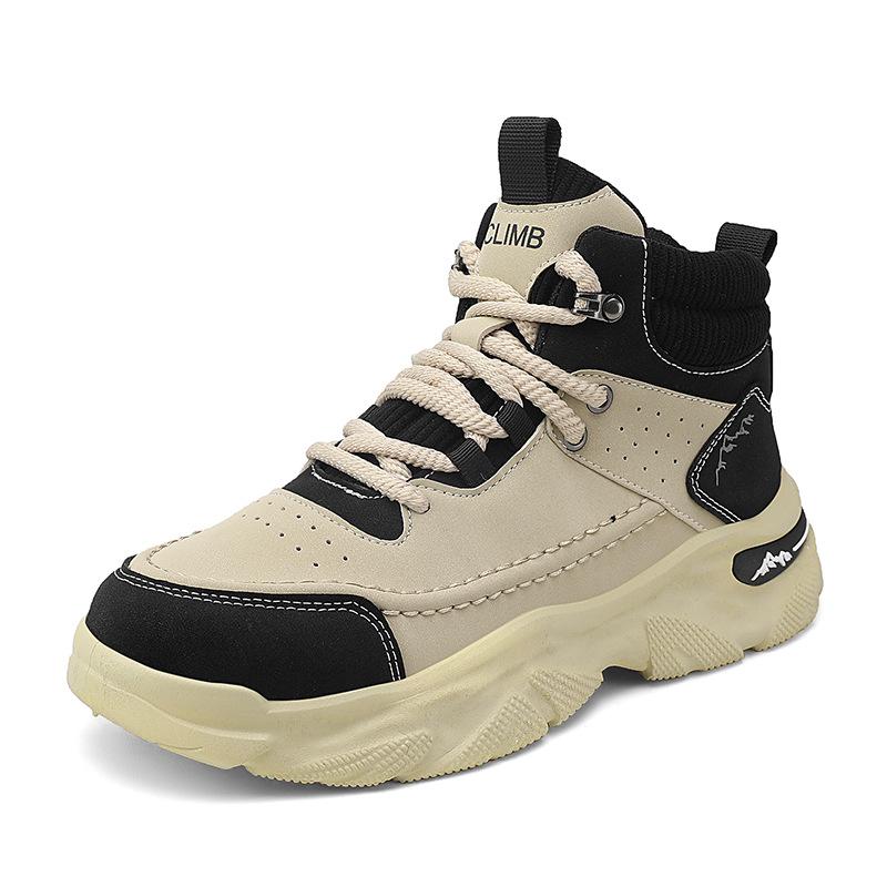 

Thick-soled high-top dad shoes men s autumn and winter new retro autumn trend sports shoes teen casual men s shoes 44