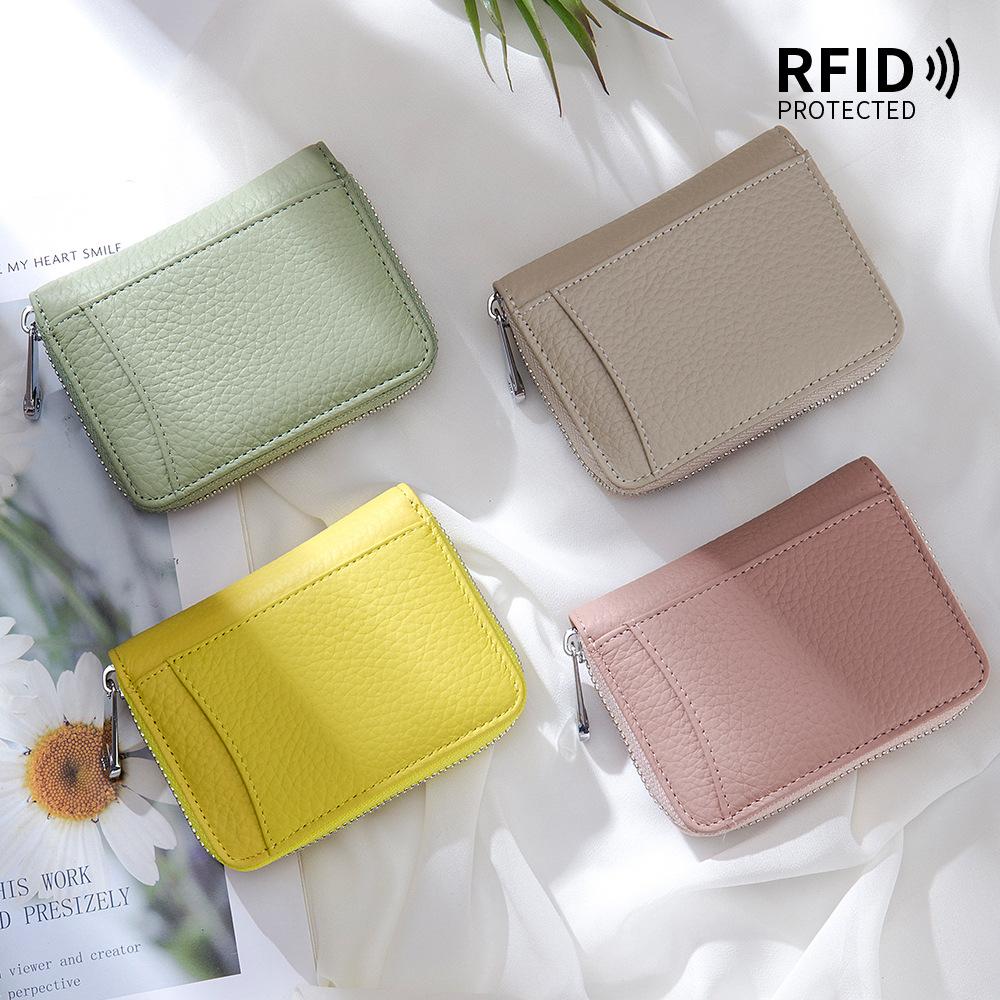 New Change Bag Rfid Anti-theft Brush Women's Zipper Coin Bag Simple Storage Bag