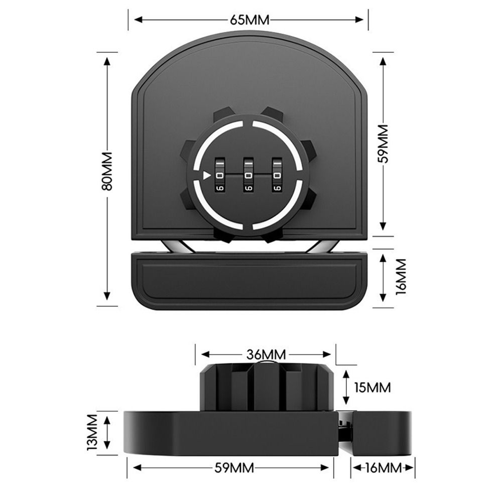 Code Protection Closet Lock Zinc Alloy Drawer Lock Universal Combination Lock Home