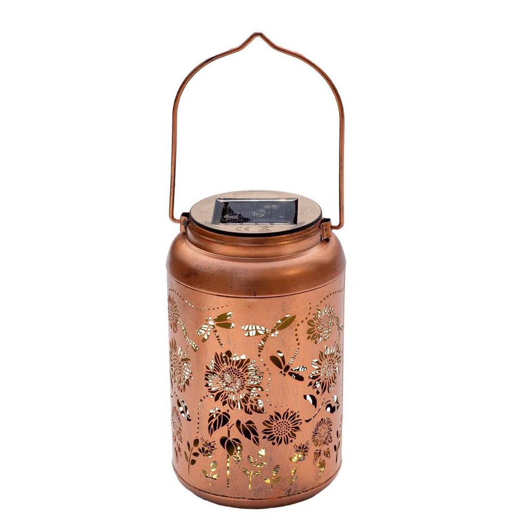 Top-Selling Waterproof Solar Garden Light: Retro Iron Sunflower Lantern