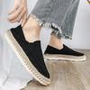 Linen Sewing Men's Casual Shoes Comfy Lightweight Summer Loafers Men Espadrilles Flat Slip-on Driving Shoes Man  Fishermen Shoes