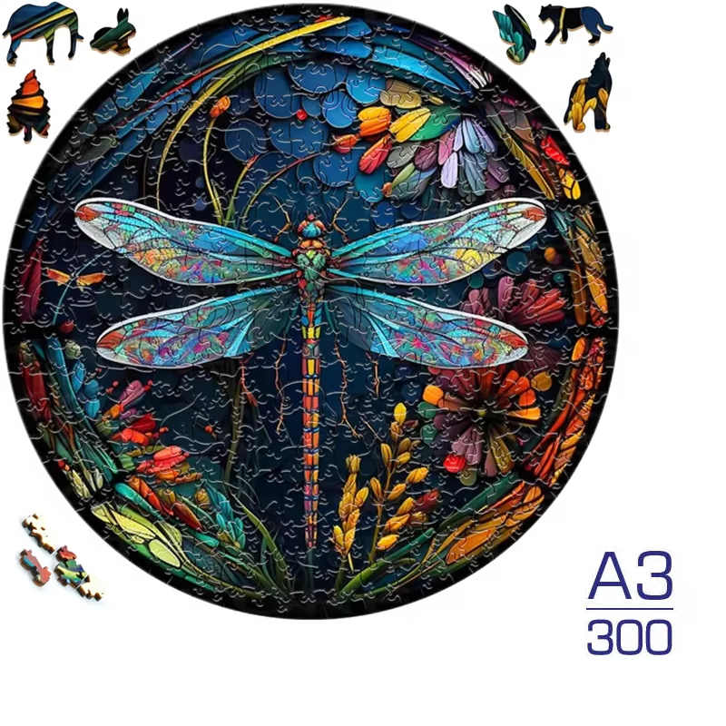 Panda A3 A4 A5 Wooden Puzzle For Adults Children Wood DIY Crafts Animal Shaped Holiday Gift Wooden Jigsaw Home Decoration