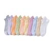 Women's Short Socks, Summer Thin Mesh Breathable Tiel Short Socks, Medium Short Leg, Spring and Autumn Short Shallow Mouth Boat Socks