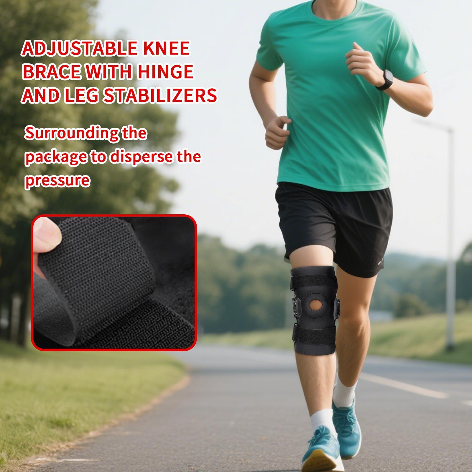 

Sports Knee Support Sleeves Adjustable Hinged Knee Brace Comfortable To Wear Leg Compression Stabilizing Wrap for Boys Youth China Mainland