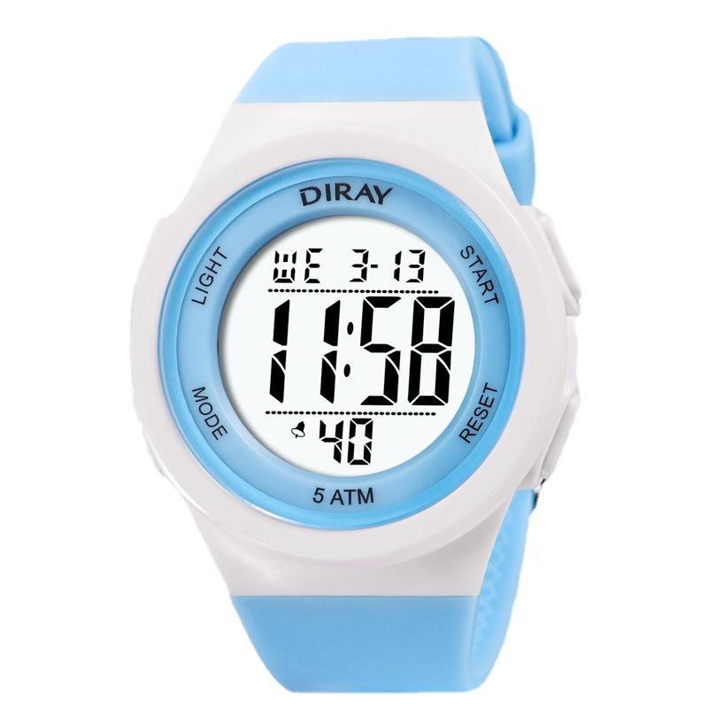 Women Watch LED Definition Display Waterproof Multi-Function Electronic Digital Watches