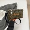 Women's Leopard Print Handbag Vintage Shoulder Bag