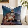 LLife is SStrange Game Cushion Cover Summer Linen Pillow Case Organic Fabric Cushion Cover DoubleSided Print Sofa Home Decor