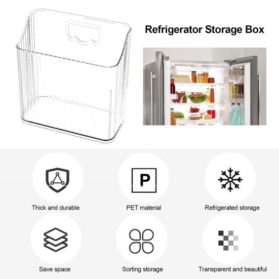 Holdbar Clear Prevent Mess Tykk Kjøleskapsdør Egg Organizer Kjøleskapstilbehør Egg Oppbevaringsbeholder