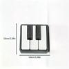Mini Piano Keyboard Fidget Clicker Toy Soft Press Feeling Portable Keychain For Kids Adults Stress Relief Daily Use