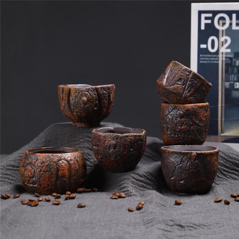 Ceramic Master Cup Merchandise Dunhuang Teacup Retro Household Ceramic Cup Bodhi Cup Kung Fu Teacup Personal Tea Cup