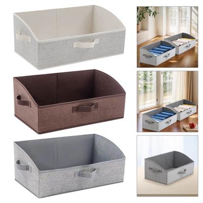 Aufbewahrungsboxen für Schränke für Regale Trapezförmige Aufbewahrungsbox Schrankregal-Organizer für Kleidung Spielzeug Handtuch Buch Babykleidung