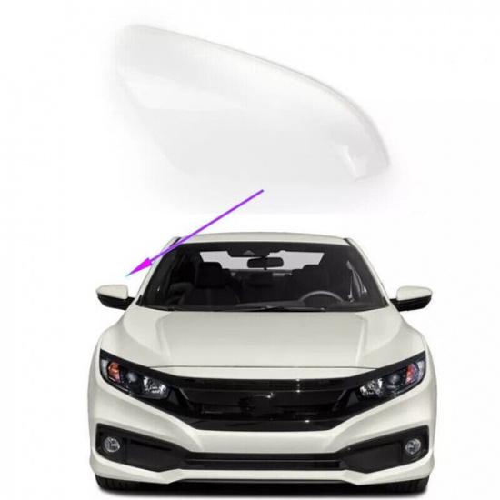 2X For Honda CIVIC 2016-21 Side Car Rearview Mirror Cover Trim Cap Replacement