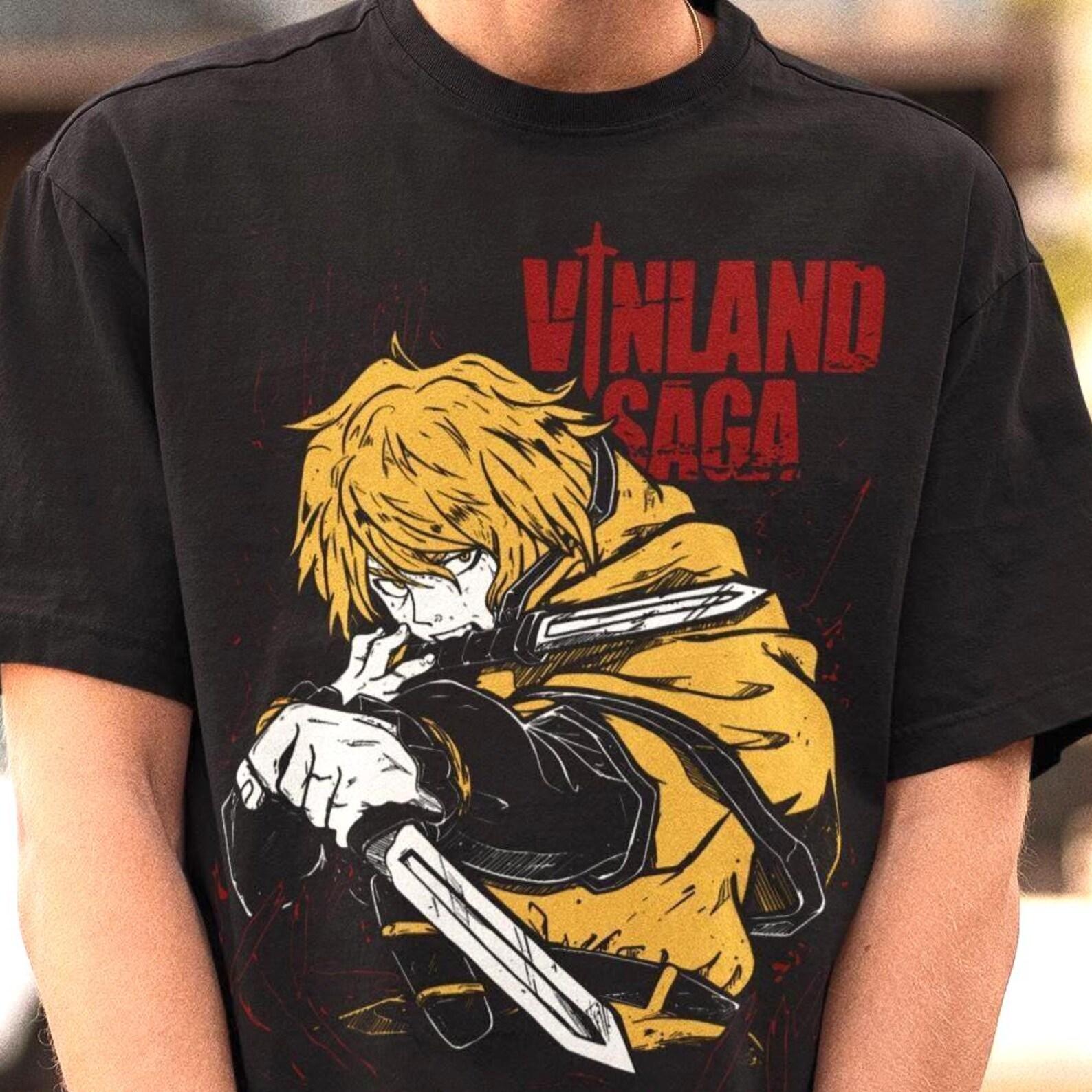 Unisex Thorfinn Hero Shirt - Anime Viking Saga Tee,Shonen Action Warrior Tshirt M