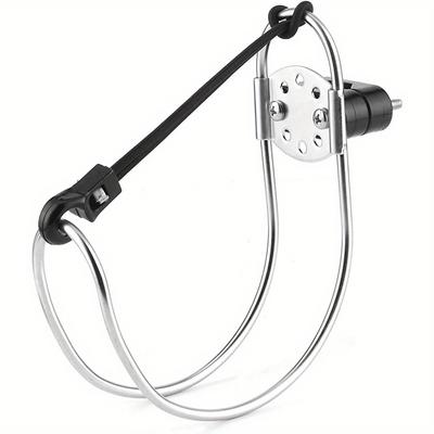 4.5in Stainless Steel Lifebuoy Ring Bracket Horseshoe Holder for Marine Boat Ship
