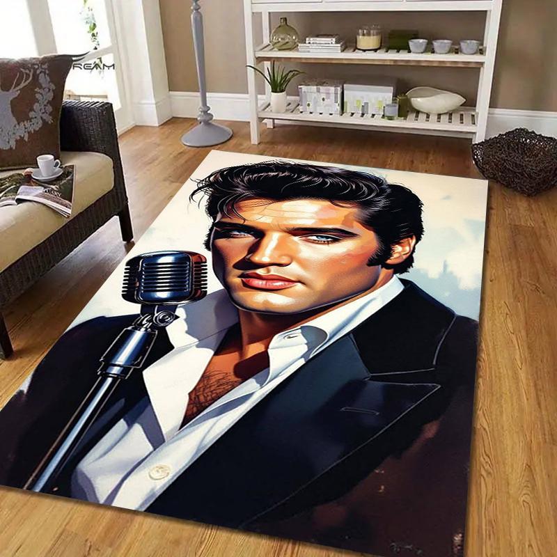 Rock Star Style Crystal Velvet Rug, Soft Anti‑Slip Crystal Velvet Carpet for Living Room Bedroom Home Decor