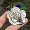 Mother Of Pearl Handmade Copper Wire Wrap Jewelry Pendant 2.64" s4C60