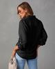 Women's Long Sleeve Denim Shirt 2025 Autumn Casual Lapel Single Breasted for JOOM Europe America